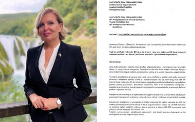 Klub zastupnika Saveza za bolju budućnost BiH uputio u parlamentarnu proceduru inicijativu da se građanima i privredi proslijedi milijarda maraka pomoći