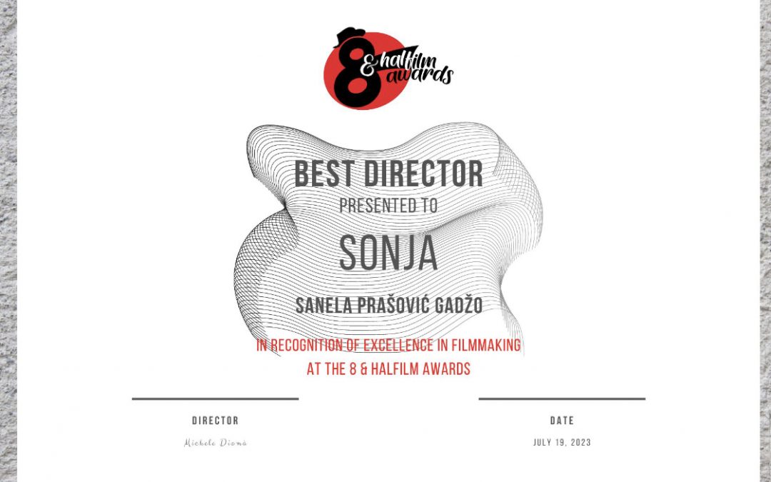 Dokumentarni film SONJA, redateljice Sanele Prašović Gadžo, u julu 2023. godine dobio je dvije nagrade na 8 & HalFilm Awards Festivalu u Rimu, Italija.